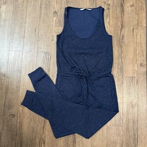 Zara Trafaluc Navy Jumpsuit Size S